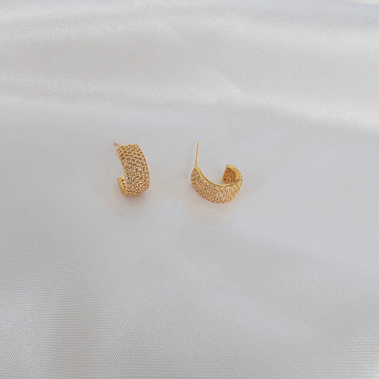 Golden Whisper Hoops