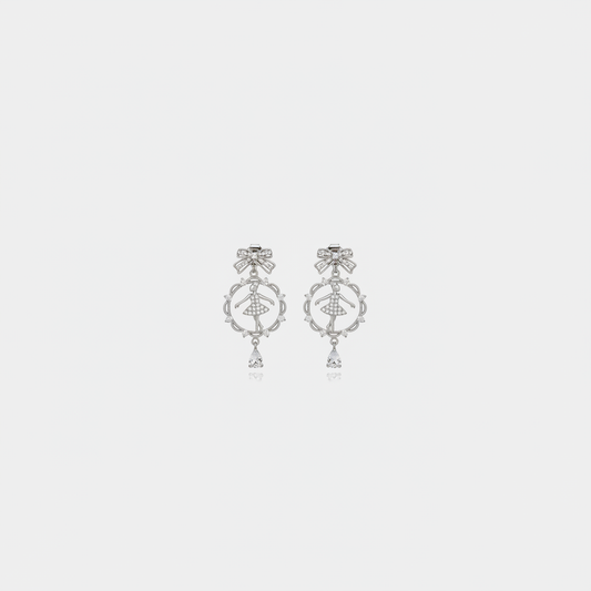 Ballerina Bow Earrings — Far Away Small View