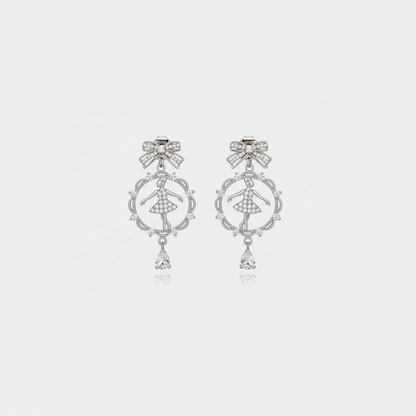 Ballerina Bow Earrings — Smaller Portion
