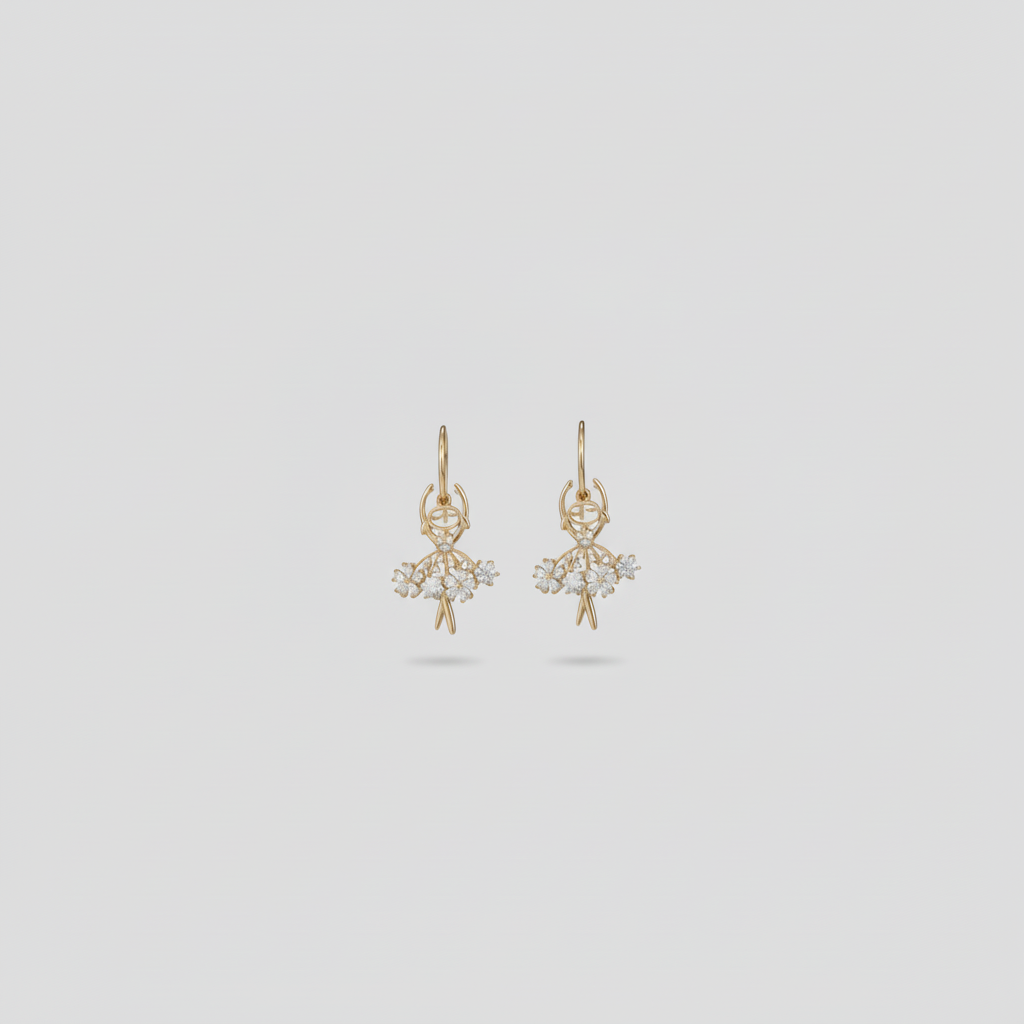 Ballerina Dancer Earrings — Very Far View
