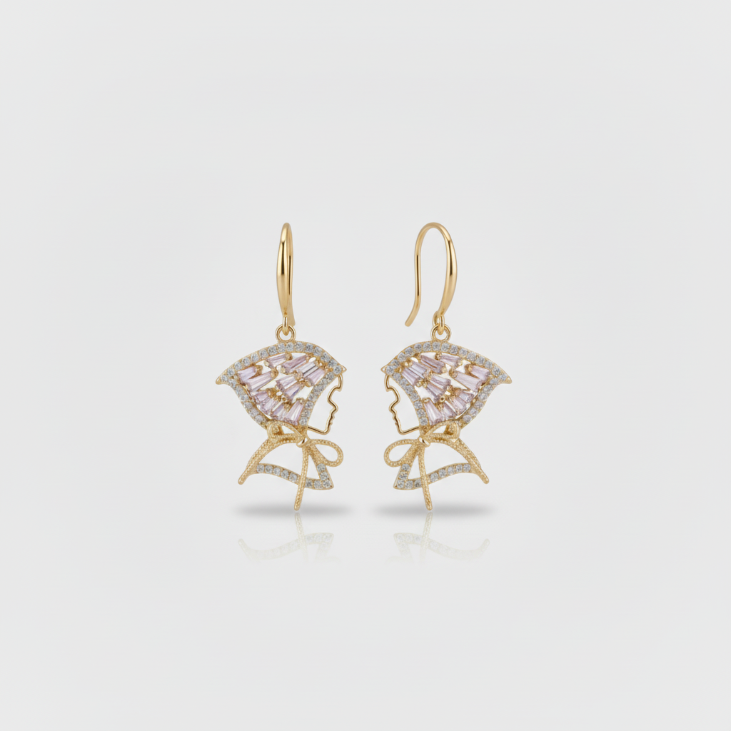 Ballerina Profile Earrings — Smaller Portion