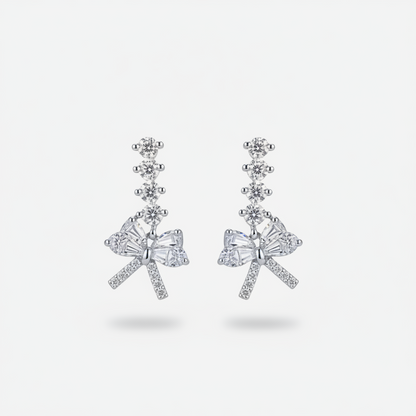 Bow Drop Earrings - Clean Product Shot 2