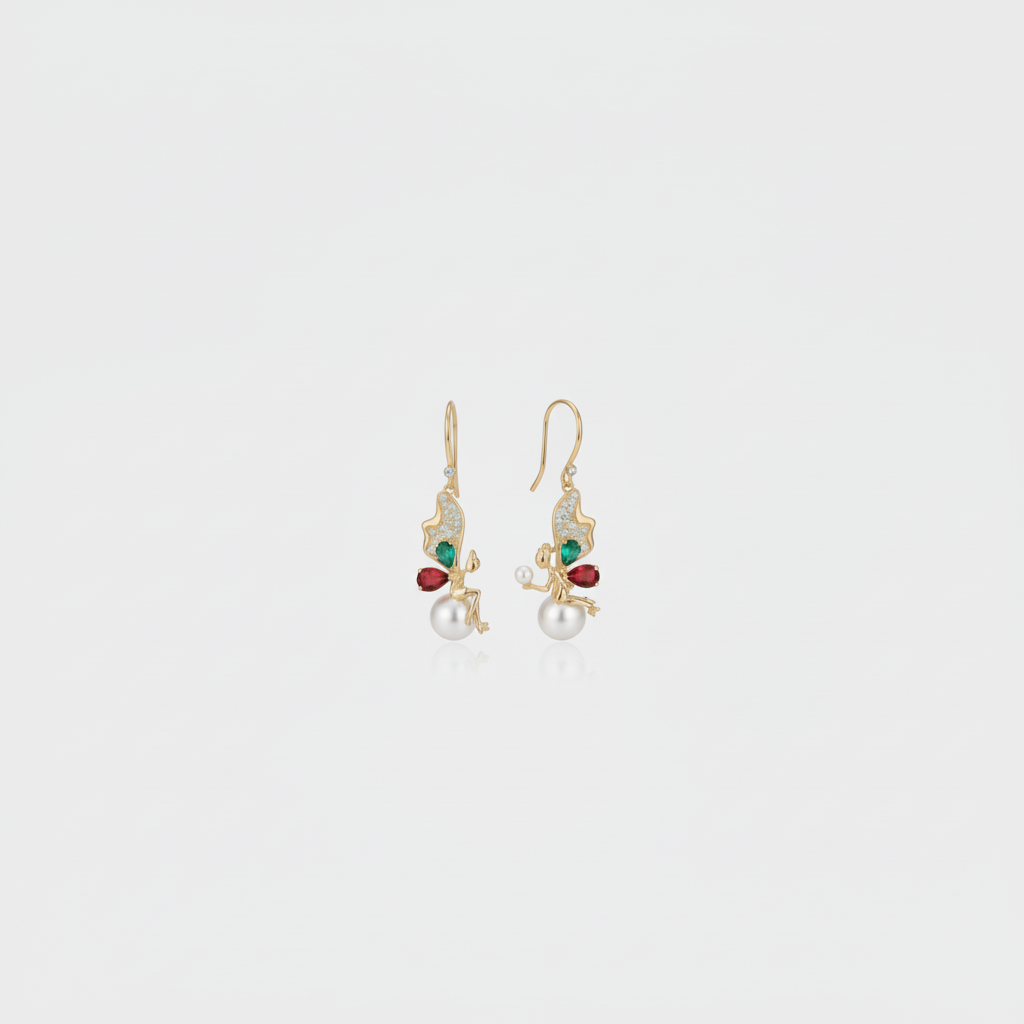 Fairy Angel Earrings — Even Smaller