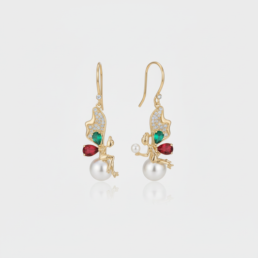 Fairy Angel Earrings — Far Away View