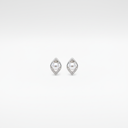 Moon Dew Pearl Earrings — Tiny Far View