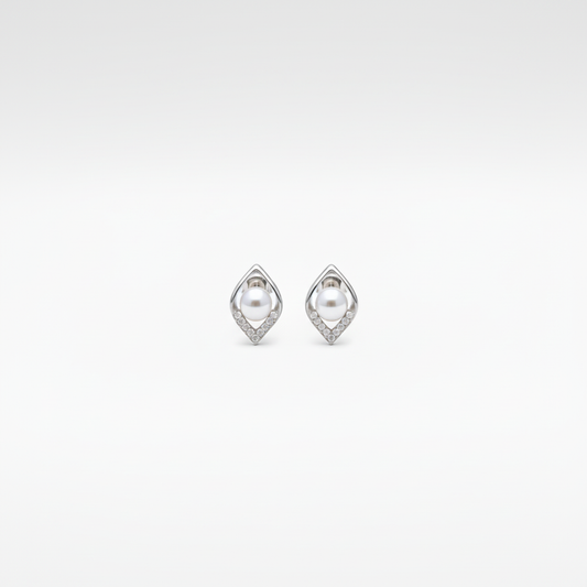 Moon Dew Pearl Earrings — Tiny Far View