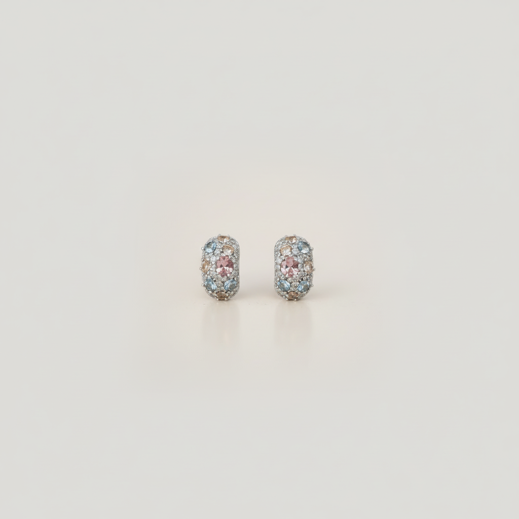 Multicolour Pavé Dome Studs — Tiny Far View