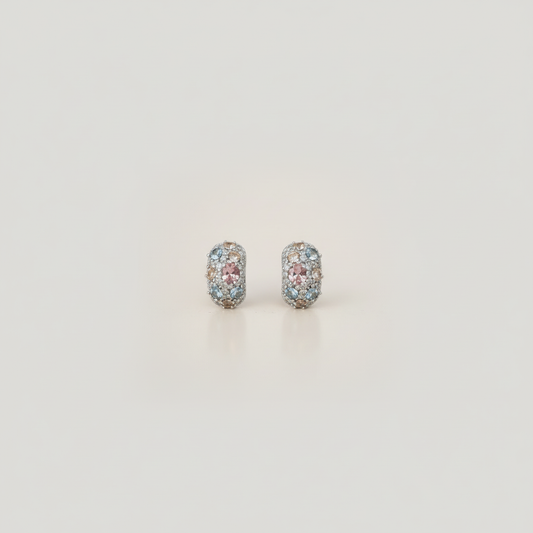 Multicolour Pavé Dome Studs — Tiny Far View