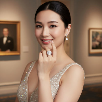 Radiance Bloom Moissanite Diamond Ring