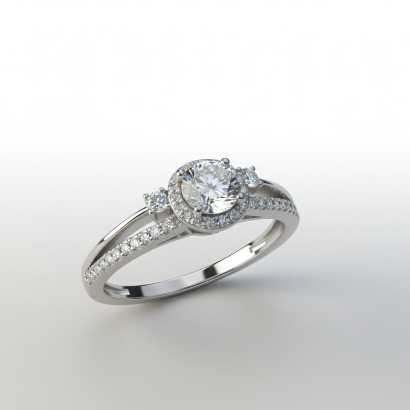 Timeless Queen Moissanite Diamond Ring