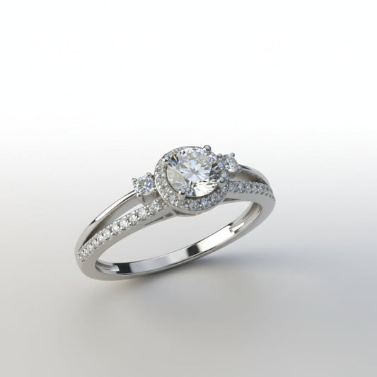 Timeless Queen Moissanite Diamond Ring