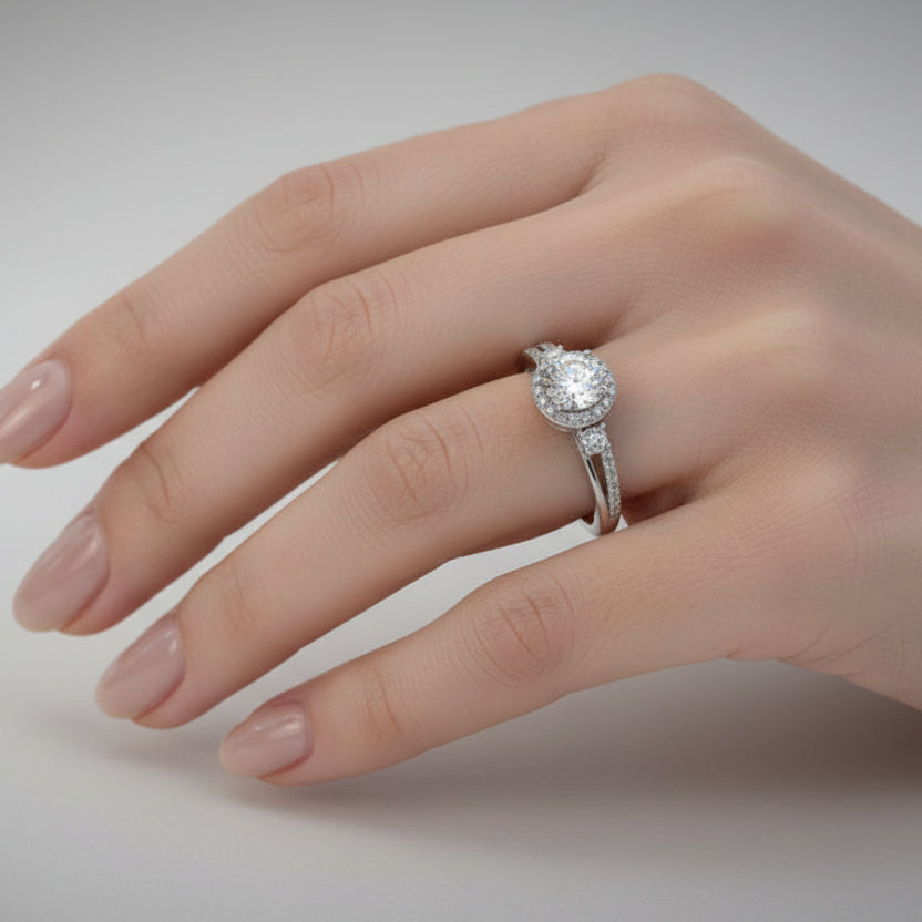 Timeless Queen Moissanite Diamond Ring