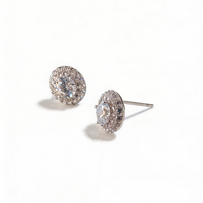 Double Halo Pavé Studs
