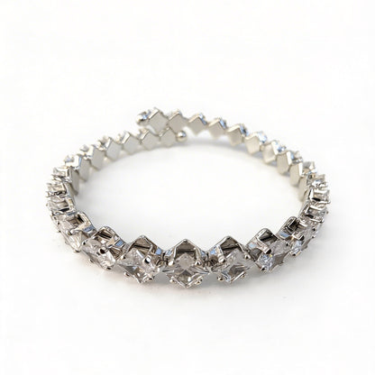 Croisé Crystal Bangle Cuff