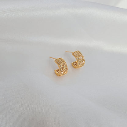 Golden Whisper Hoops