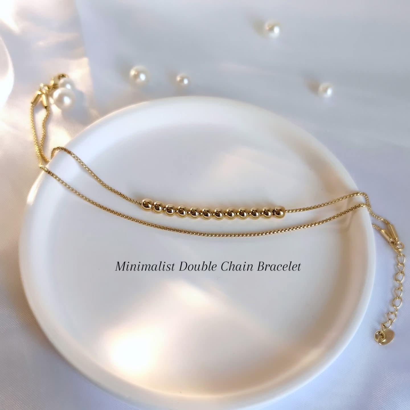 Minimalist Double Chain Bracelet