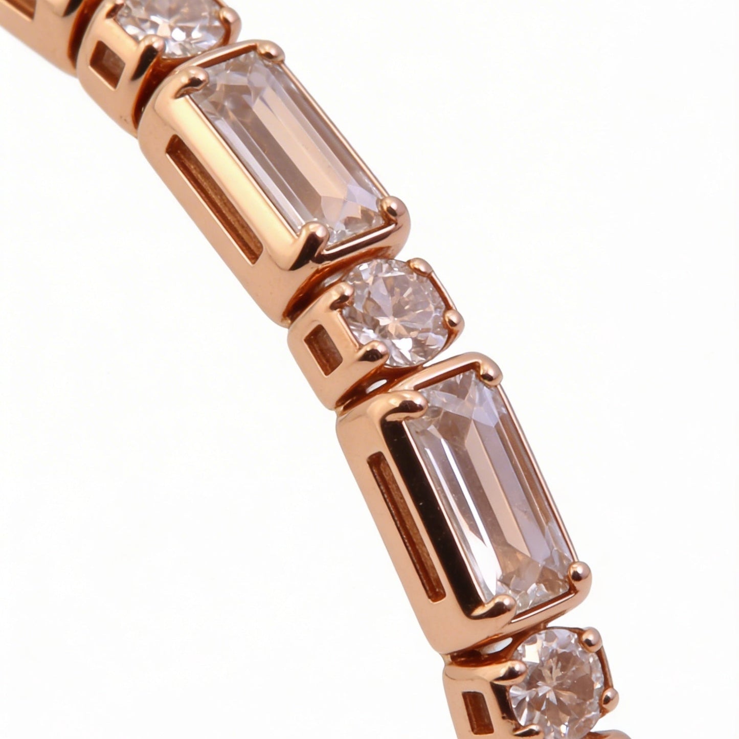 Rosée Baguette Tennis Bracelet