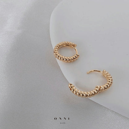 Elodie Beaded Hoops