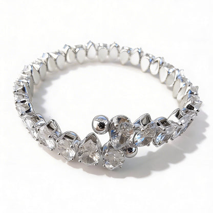 Carré Crystal Bangle Cuff