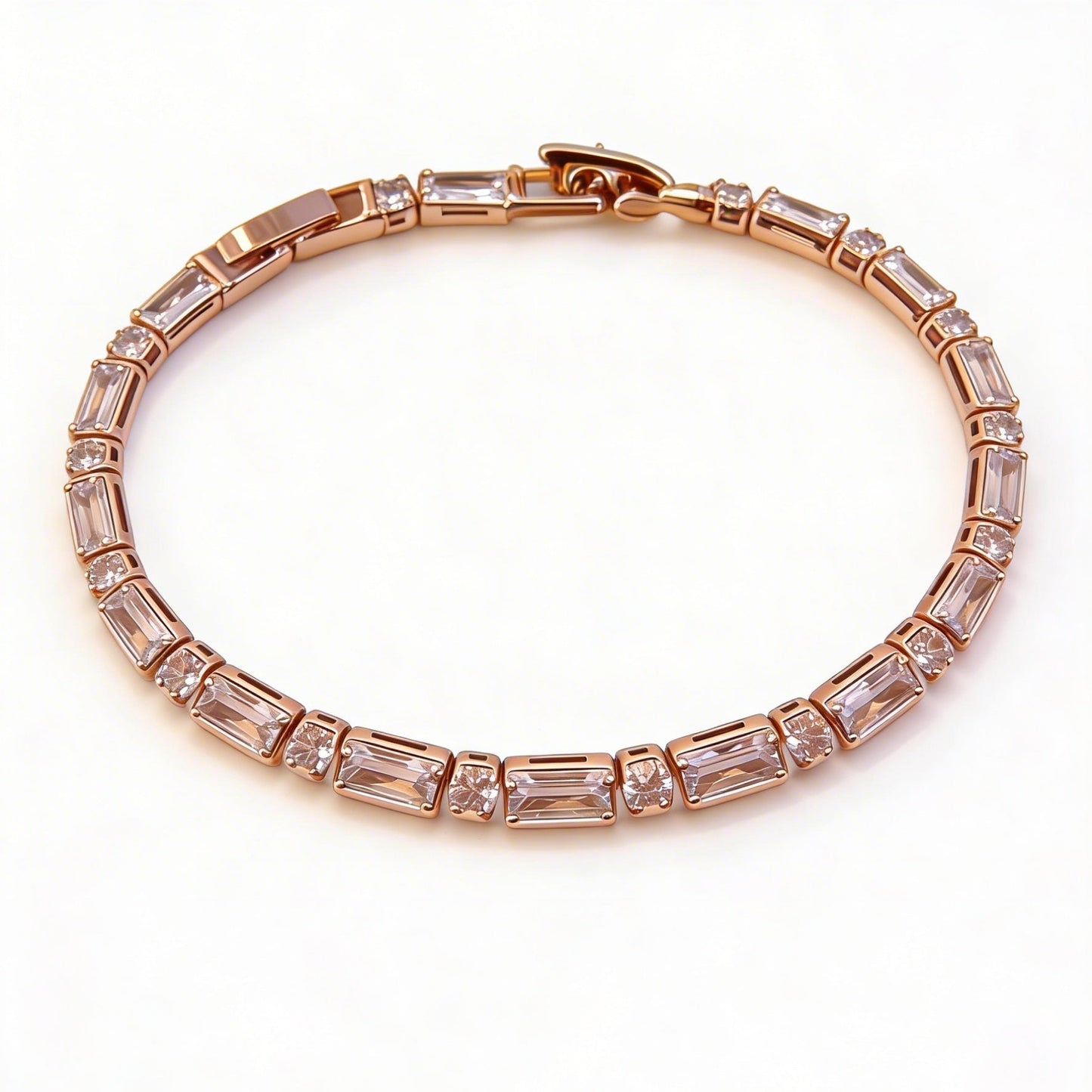 Rosée Baguette Tennis Bracelet