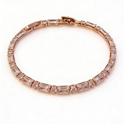 Rosée Baguette Tennis Bracelet
