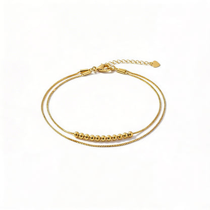 Minimalist Double Chain Bracelet