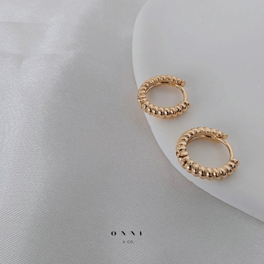Elodie Beaded Hoops