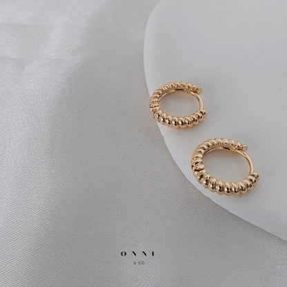 Elodie Beaded Hoops