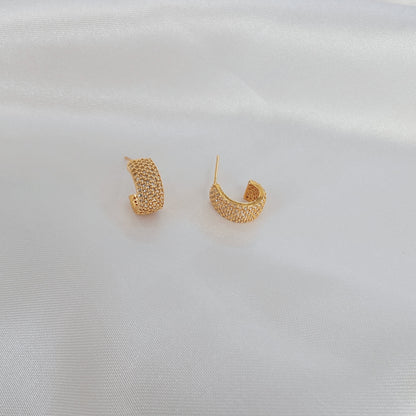 Golden Whisper Hoops
