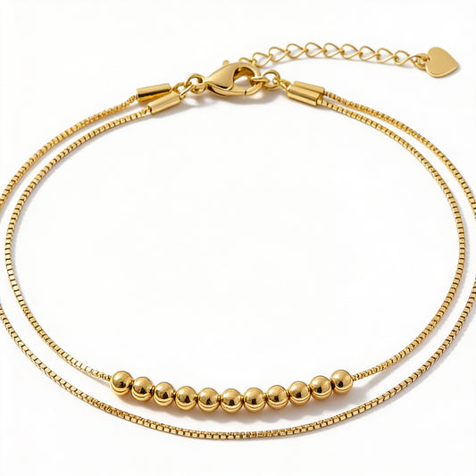 Minimalist Double Chain Bracelet